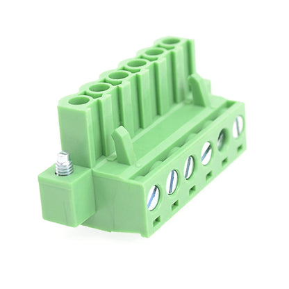 QPV 500 6P PCB 300V 15A 5.0mm Pitch Wire Plug in Terminal Block Connector Male Pluggable Terminal for Industrial Automation