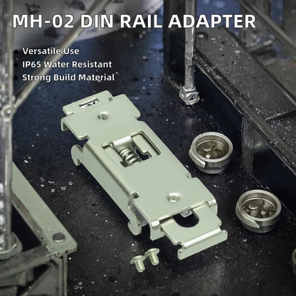 MH-02 Stainless Steel DIN Rail 35mm Bracket Metal PCB Mounting Adapter Control Board Adapter Stainless Steel Housing Material