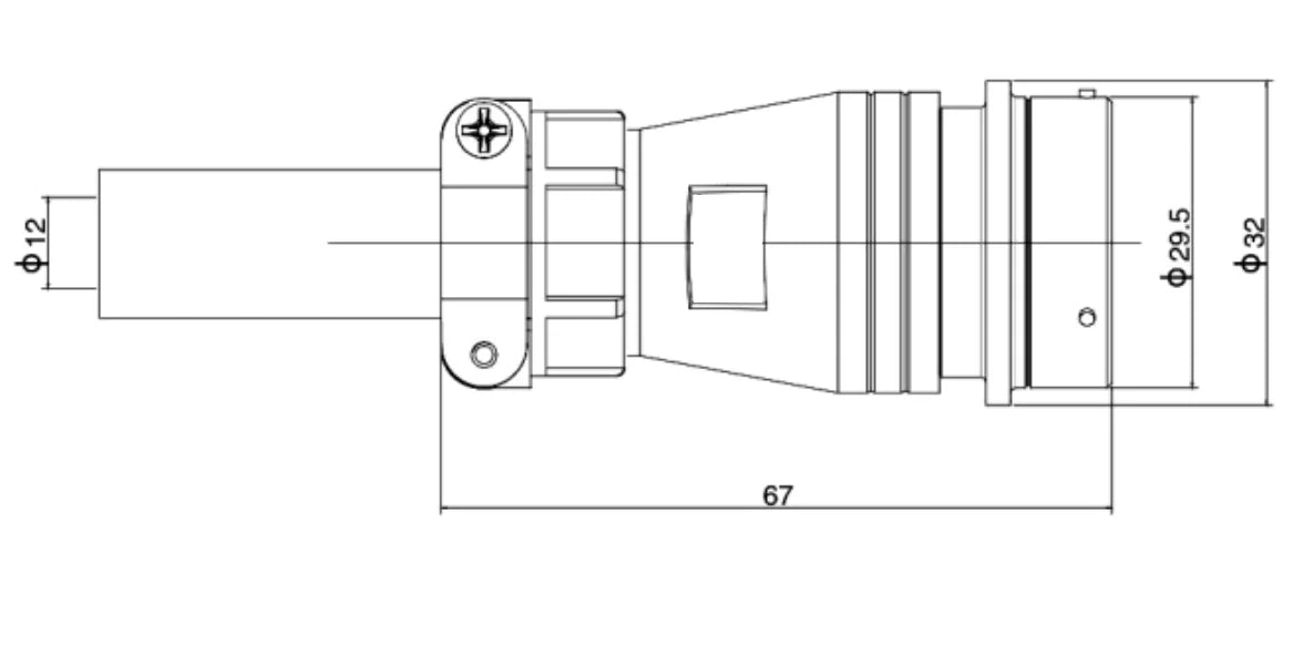 PTX 28F-19K Industrial Waterproof Aviation Adapter Plug 2-26P Multi Application Electrical Connector for Power & Microwave