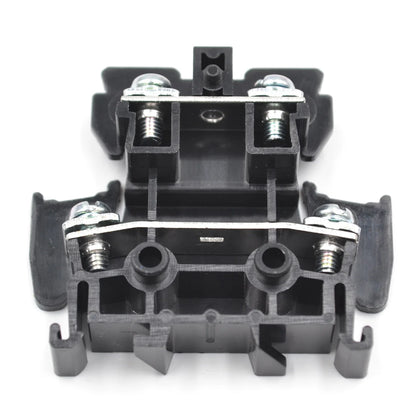 QUTD-24/2-2 660V 24A Double Deck Screw Terminal Blocks Ce Certification 2.5mm2 Wire Connector PA66 Brass Terminal Fuse Block