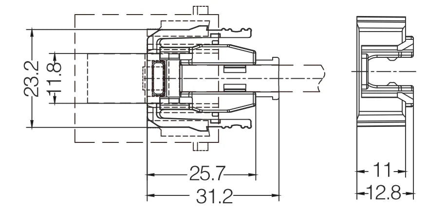 HM-RJ45-APT/2 1A 50V Heavy Duty Connector V0 Crimp Terminal for Industrial Electric Communication Equipment