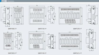 QMY500 Solid State Relay Module Compact Industrial Control Unit for Automation & Signal Switching Relay Module Terminal Blocks