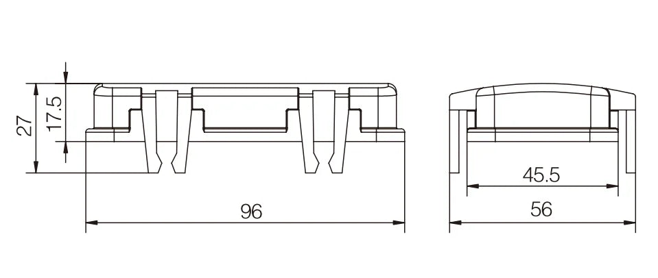 H16B-CV-4C Heavy Duty Industrial Connector Compact Series Top Entry Aluminum Housing Copper Contact Protective Hoods
