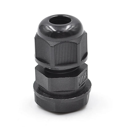 M Series Waterproof Nylon Cable Gland M12 M16 M20 M25 M50 M63 Black PA Cable Gland