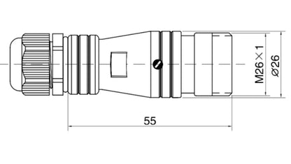 PC24-10K  PL Butting Type Socket K 24mm 250V Metal Circular Aviation Connector Waterproof for Aviation 6/10/12/19 PIN