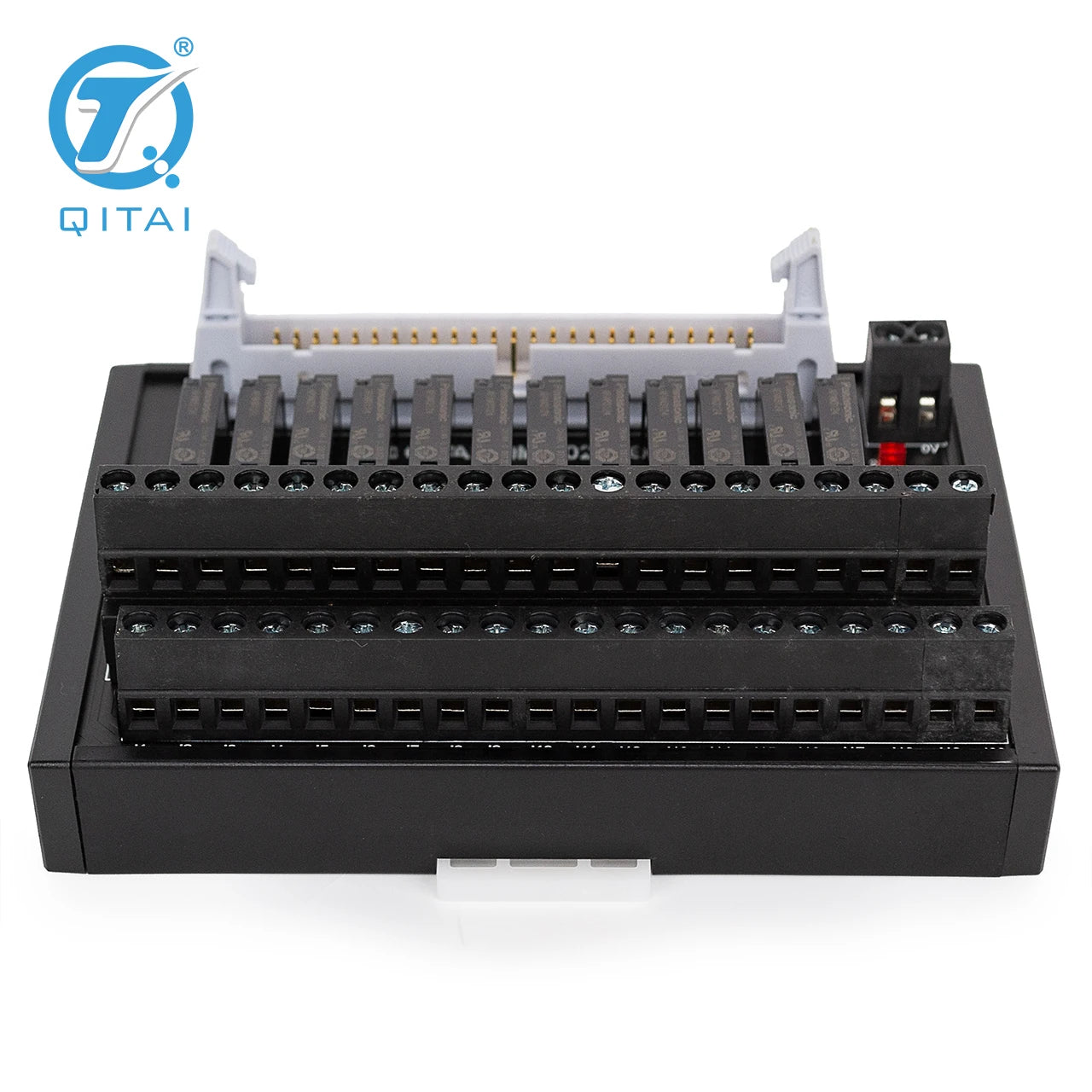 QMY602 CNC Automation PLC Control QMY602 5A 250VAC 110VDC 16 Channel Automotive Relay Module 1a Terminal Block Brass Contact