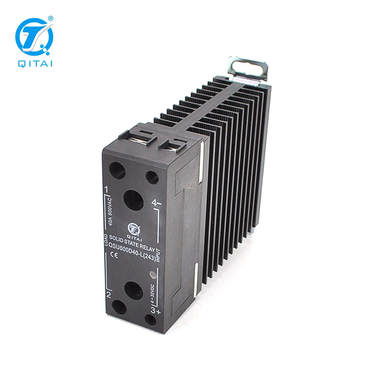 QSU600D40-L Solid State Relay 40A 600VAC SSR with Heat Sink Heatsinks