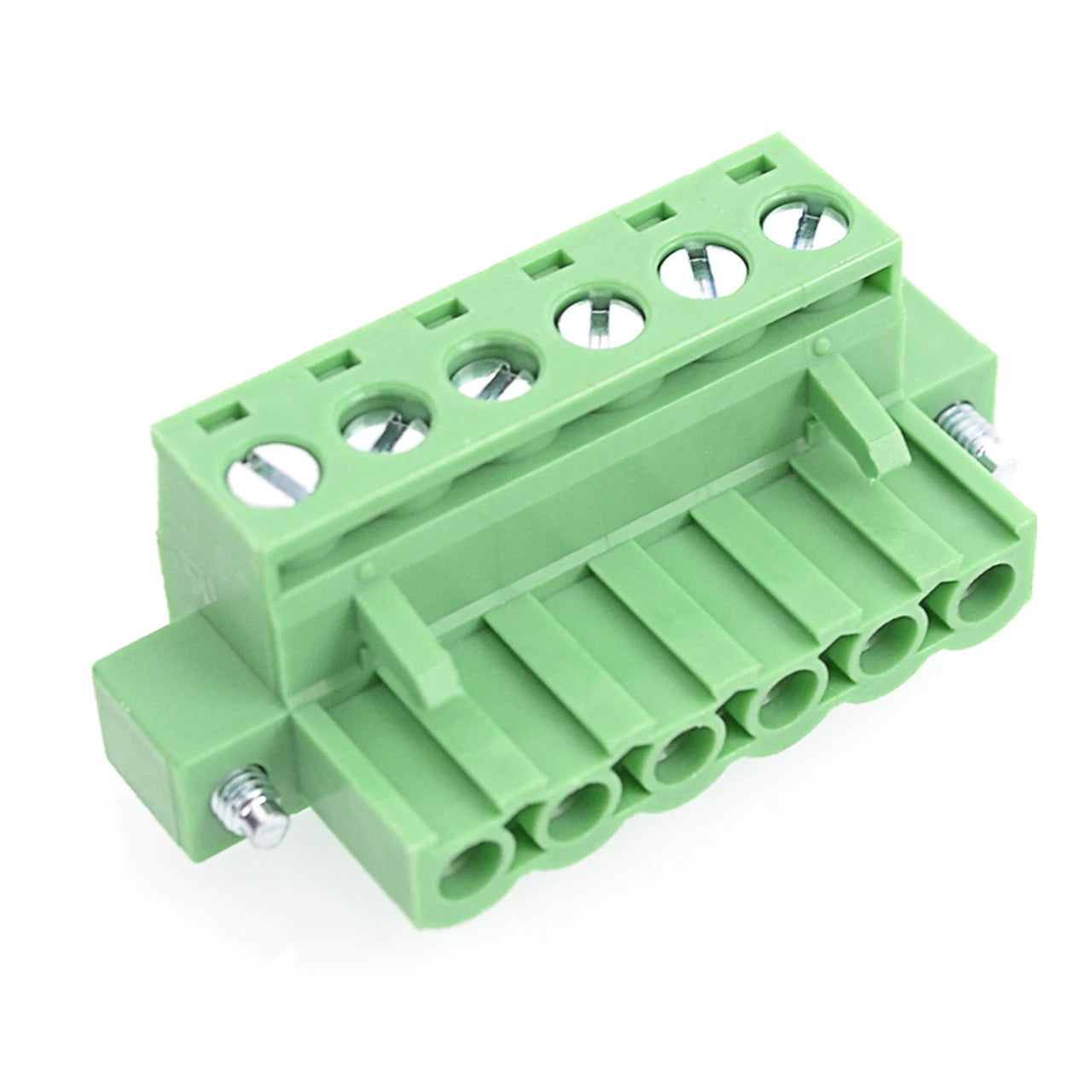 QPV 3.81/5.00/5.08mm 2-24 Pin Screw Mount Pcb Terminal Block Green Electronic Connector Electronicmini Pluggable Terminal Blocks