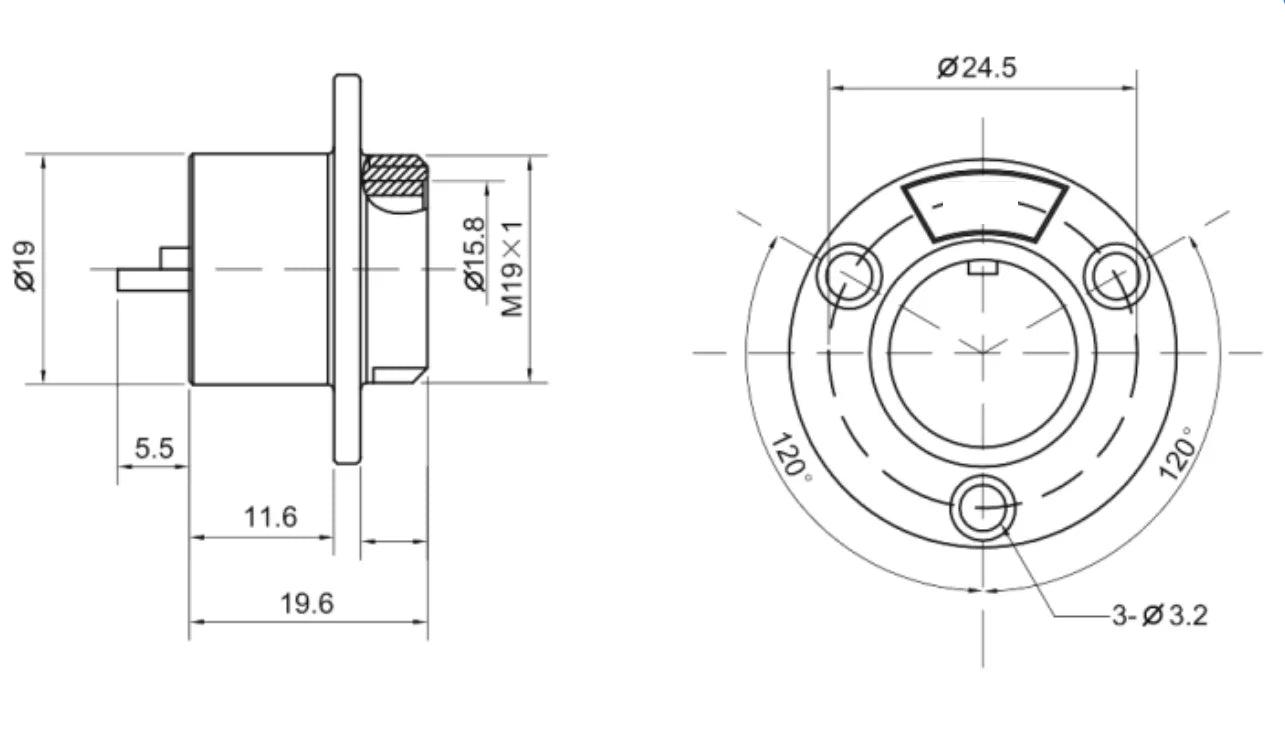 20M-10E Flange Socket E Waterproof Connector GX20 2-12 Pin Circular Flange Cable Connector Aviation