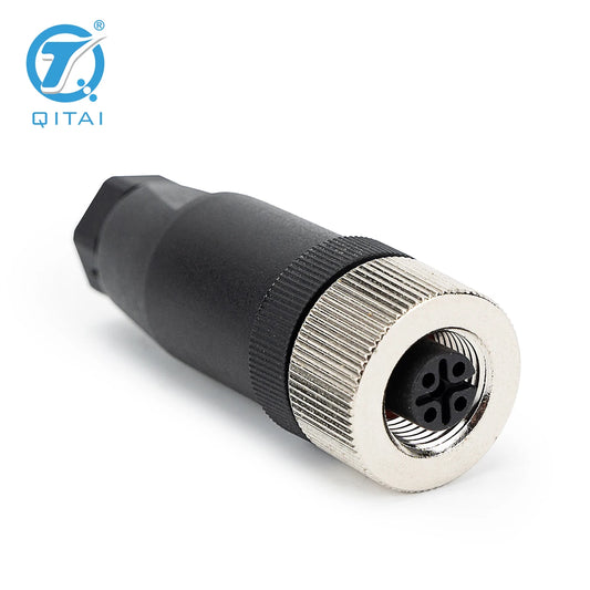 M12-F04 M12 Circular Waterproof Cable Connector 3 4 5 Pin Sensor Male Female Plug Connectors Product Category