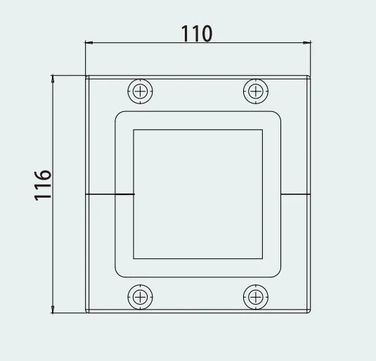 CES 64/4 Set Cable Entry Systems Pre-Cut Cable Entry Plate Sealing Solution Variable Diameter Sealing Frame Made Durable Nylon