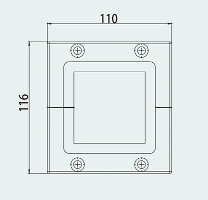 CES 64/4 Set Cable Entry Systems Pre-Cut Cable Entry Plate Sealing Solution Variable Diameter Sealing Frame Made Durable Nylon