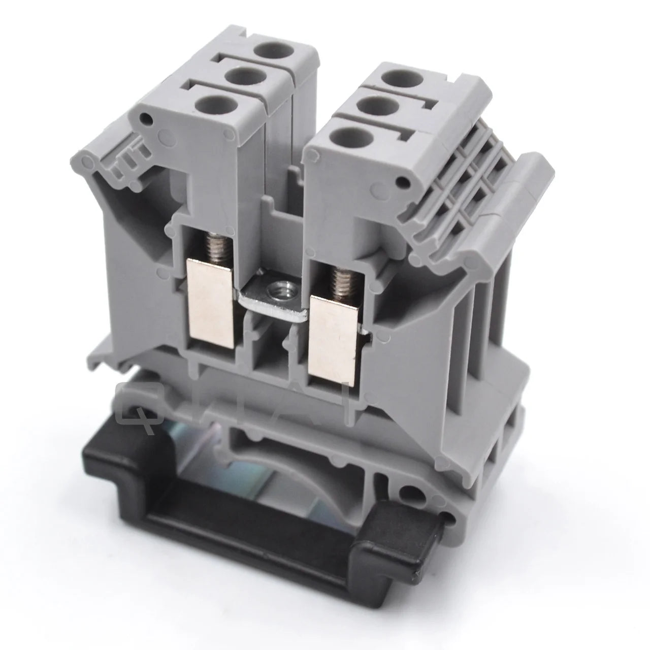 QUKJ-4 Universal Screw Terminal Blocks UK3N 2-Contacts 800V 32A 4mm² Terminal Block Din Rail 4mm AWG 24-12 PA66 CE Certification