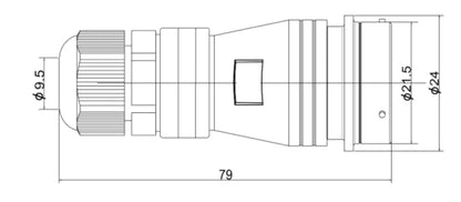 PTC20-10K  20MM Professional Aviation Wire Connectors Manufacturer CNC Electrical Equipment 2-14 Pin Waterproof Connector