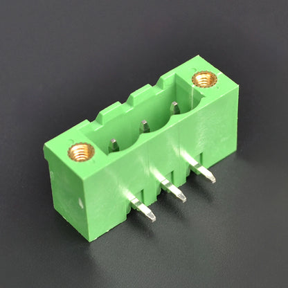 QS-500RF-3P PCB Terminal Blocks 5.00mm Pitch 3P 300V 15A Green High Strength Screw Connector Circuit Board Terminal