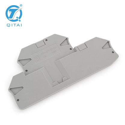 QPTV-2.5/2-2G Din Rail Terminal Blocks D-PTTBV 2,5/4 End Cover Electrical Control Connection Terminal Block Accessories