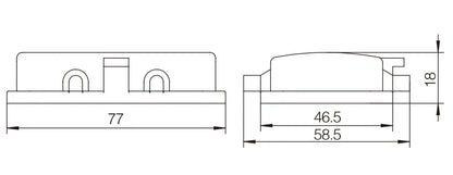 H10B-CV-4B Heavy Duty Connector Compact Series Top Entry Aluminum Protective Hoods