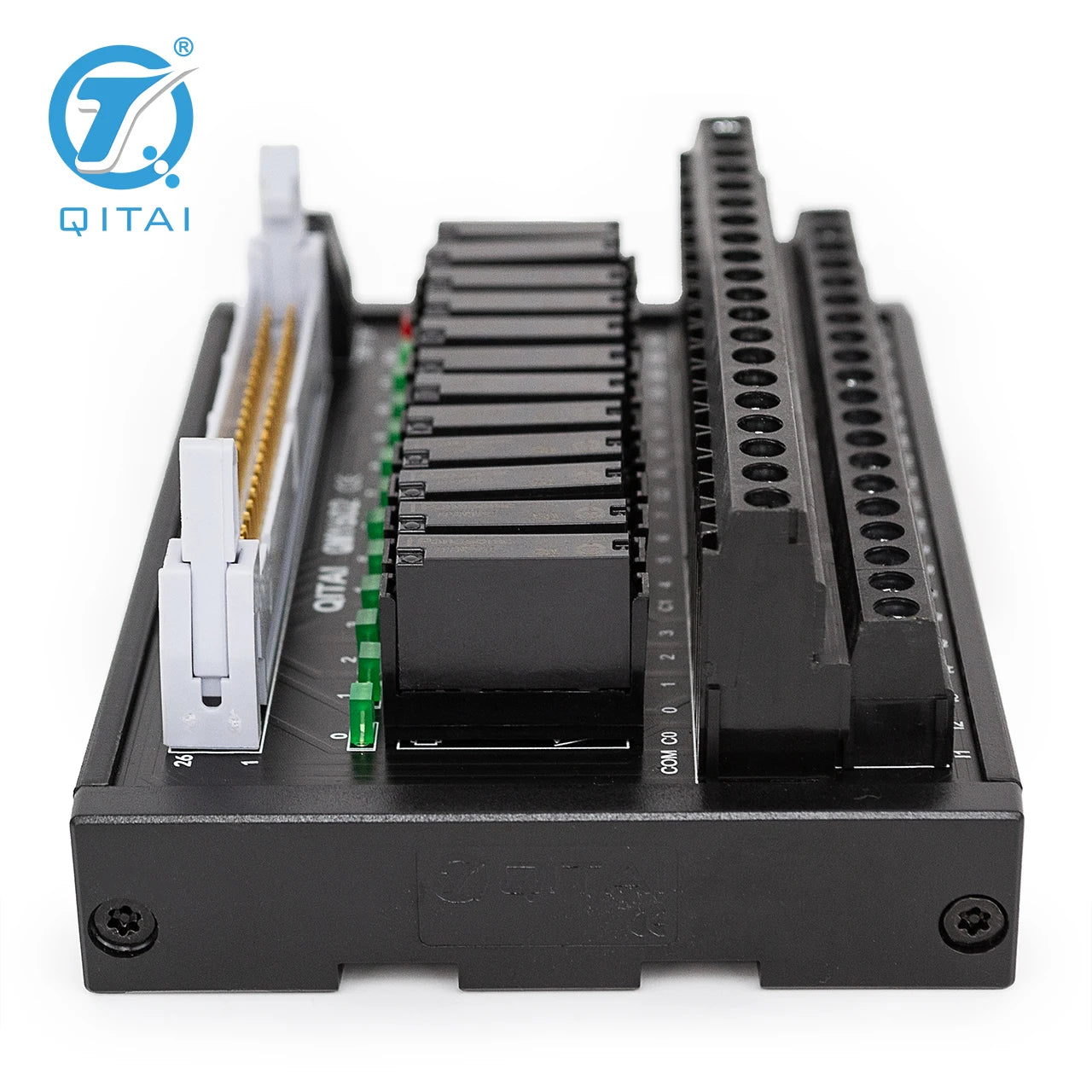 QMY602 CNC Automation PLC Control QMY602 5A 250VAC 110VDC 16 Channel Automotive Relay Module 1a Terminal Block Brass Contact