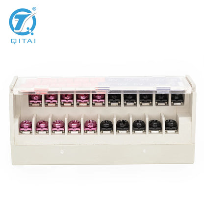 QTB-COM20B  20 Bit Common Din Rail Screw Terminal Block Module 125V/24V AC/DC 10A 10*DC24V+10*0V   XTB-COM20B