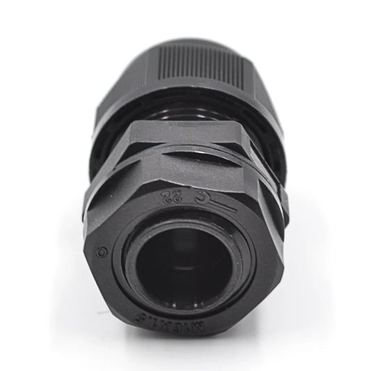 M1608 Industrial Building Medical Plastic Black 8-12AWG DIA Waterproof Nylon Cable Gland