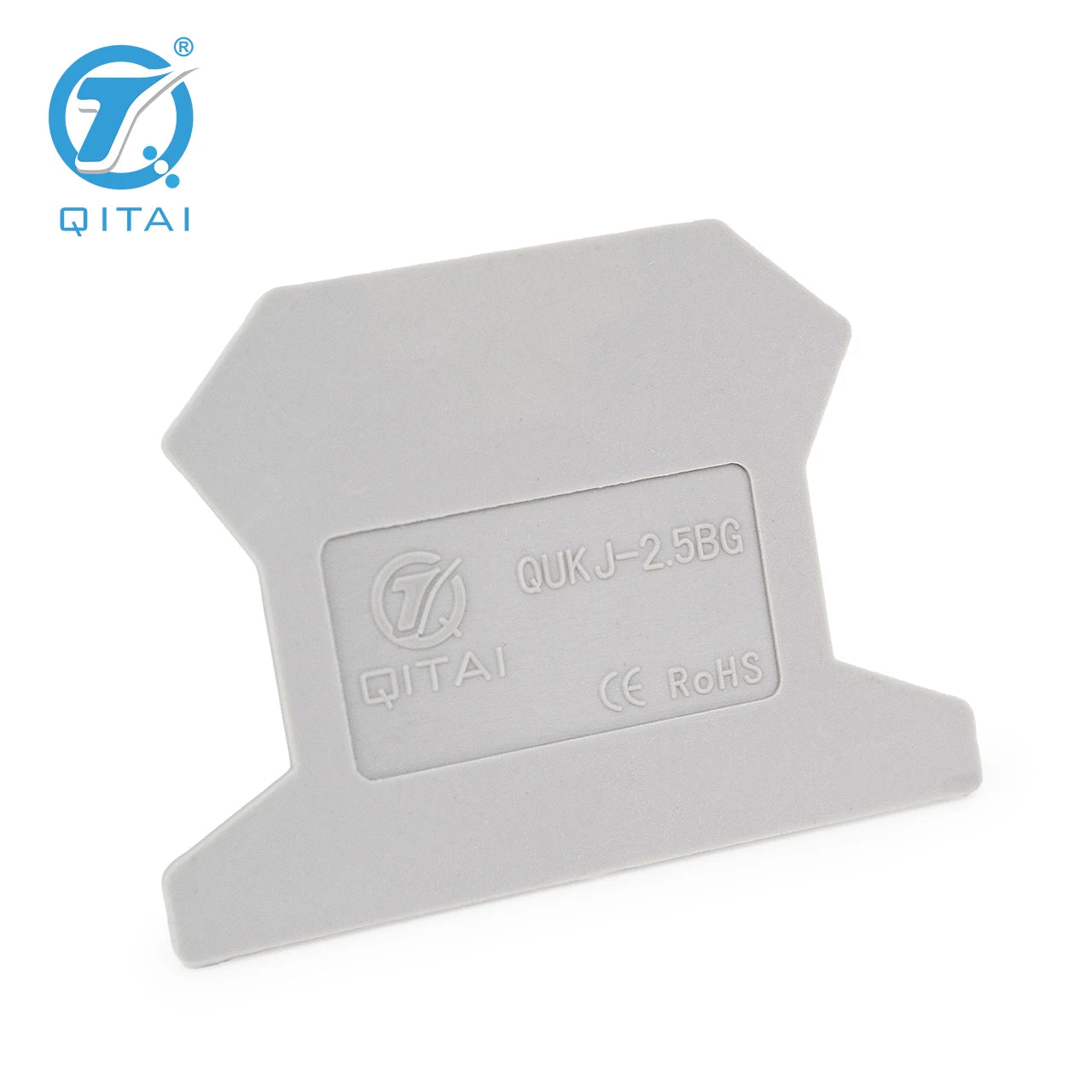 QUKJ-2.5BG Din Rail Terminal Blocks D-UK 2,5 End Cover Electrical Control Connection Terminal Block Accessories