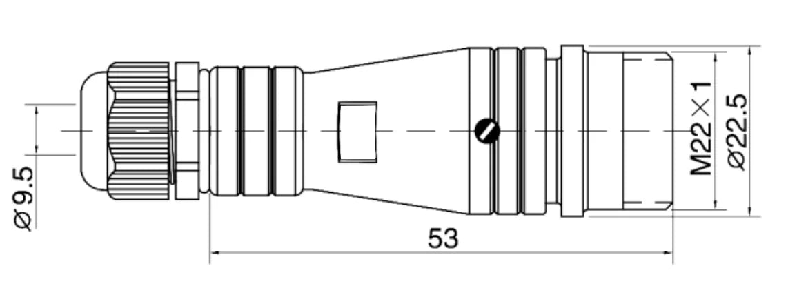 PC20F-2K PC Pipe Butting Type Backward Installed Socket K 20mm 250V Metal Circular Aviation Connector Waterproof  2-14 PIN