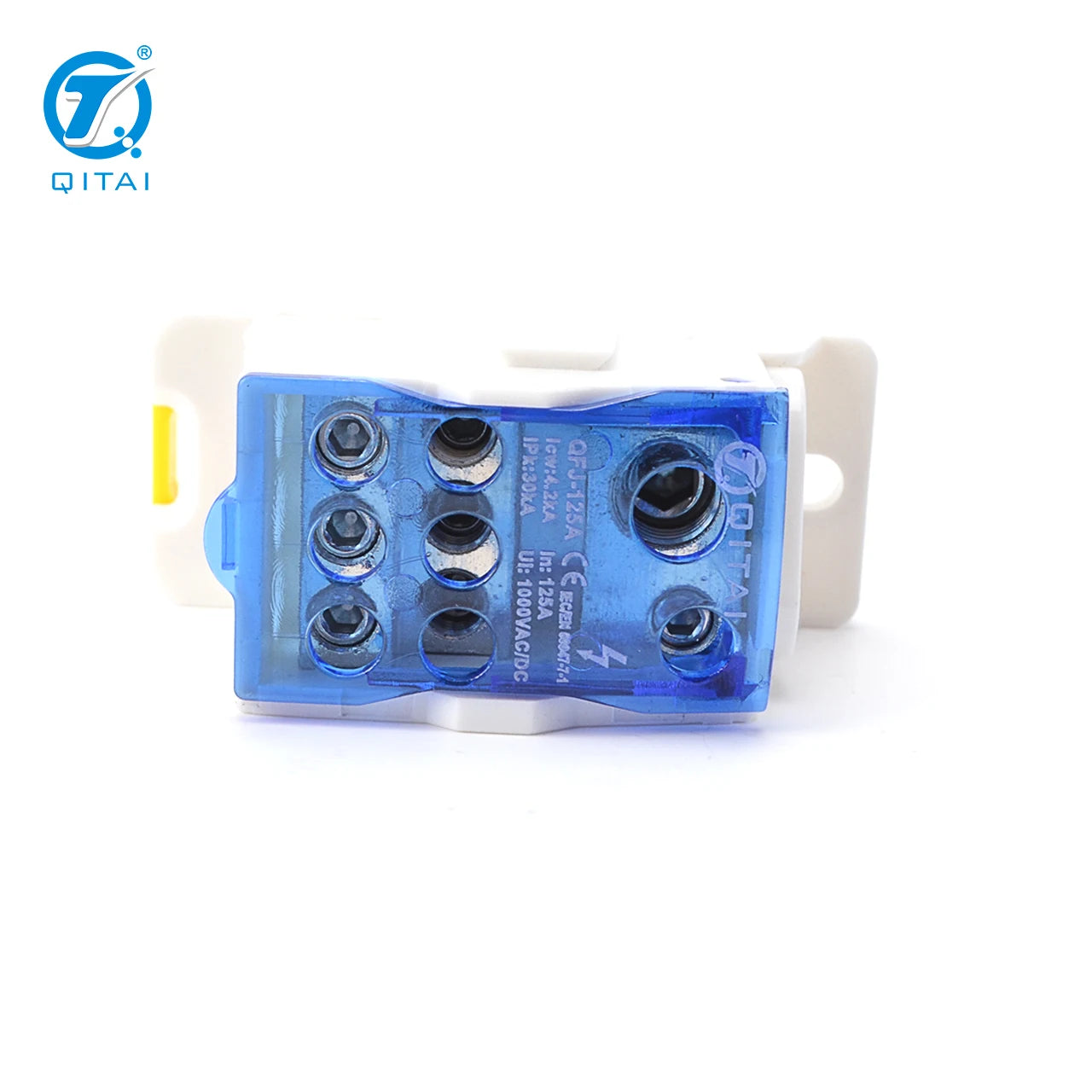 QFJ125A Automotive Industrial Single Pole 125A Power Distribution Terminal Block Screw Connection UKK-125A Brass Contact