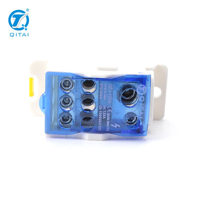 QFJ125A Automotive Industrial Single Pole 125A Power Distribution Terminal Block Screw Connection UKK-125A Brass Contact