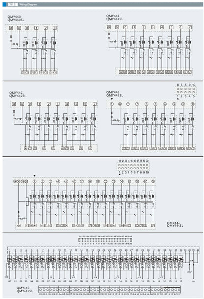 QMY440 4 Channel 250V 5A Electromagnetic Relay Module ALDP124  5V/12V/24V Control Protective Voltage Relay with VDR Varistor