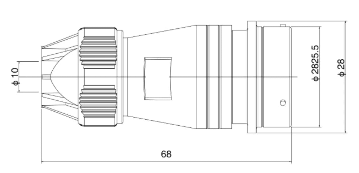 PTV24F-19K 24MM Professional Aviation 6/10/12/19 Pin Waterproof Connector CNC Electrical Equipment Manufacturer Power/Microwave