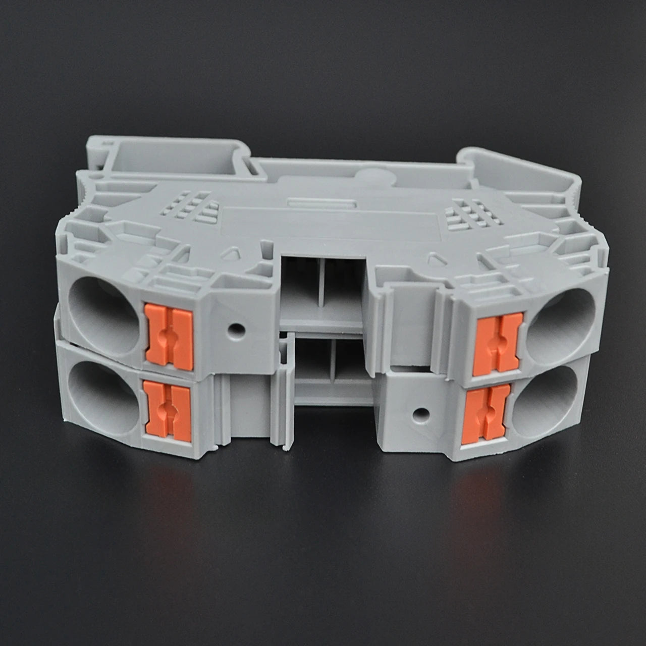 QPT16 Din Rail Terminal Block with 2-Contacts Spring  Plug-in Type Made of Durable PC & Nylon Plastic for Electrical Connections