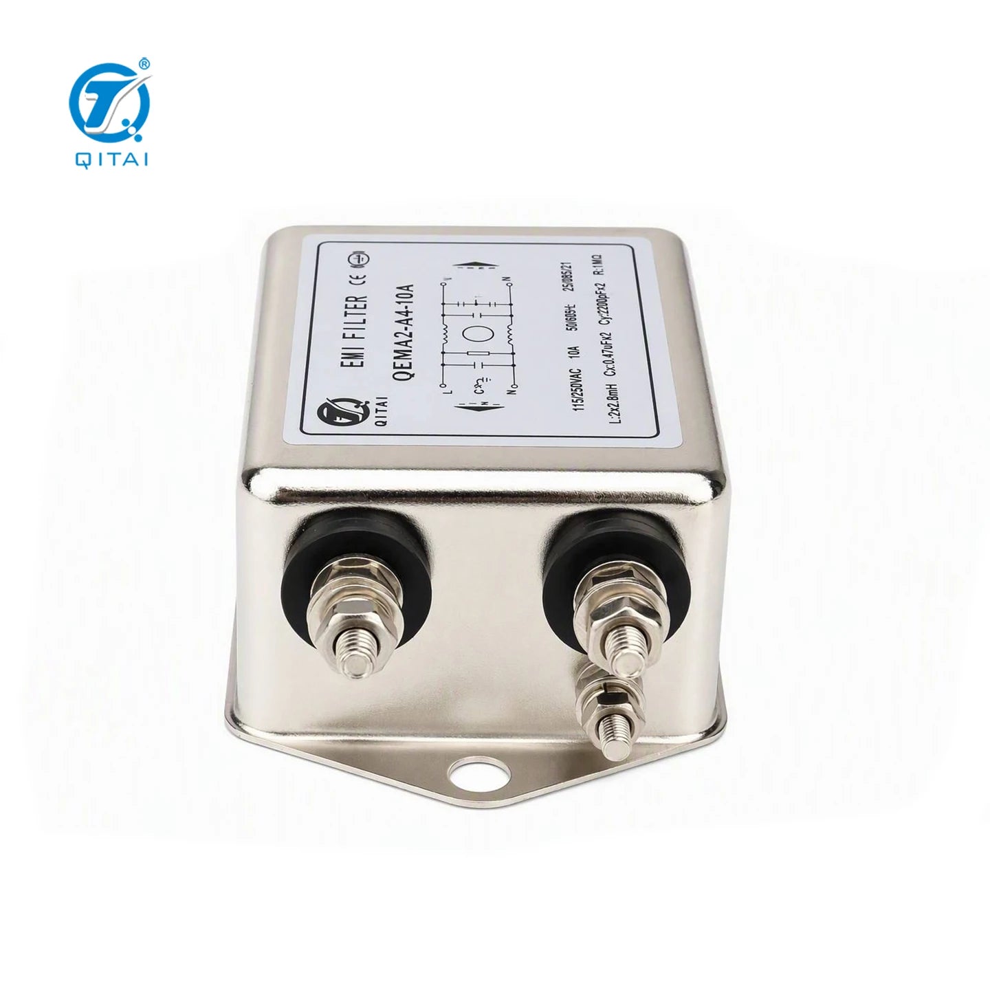 QEMA2-A4-10A Single Phase EMI Filter 250VAC 10A Screw Terminal 115/250VAC for SMPS PLC Automation