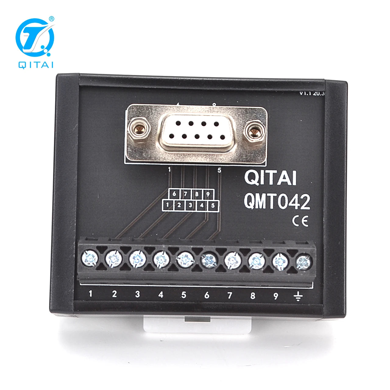 QMT042 Screw Terminal Block Module Suitable for D-SUB Connector PLC Connect 9 PIN Male PLC Terminal Station