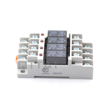 QMY421 G6B-4BND Miniature 4-Channel 250V 5A Terminal Relay Module Four-Point Output with NPN PNP LED Indicator