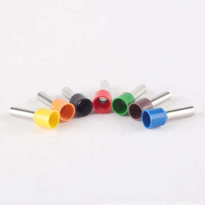E series 1000Pcs/Bag E0306 Cable Terminale Wire Rope Crimp Bootlace Insulated Wire End Bootlace Ferrule Lug