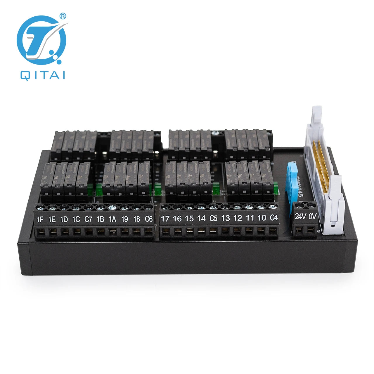 QMY445SL DC24V 8.3mA Relay Module 32 signal Terminal Block 5A NPN PNP Relay Module