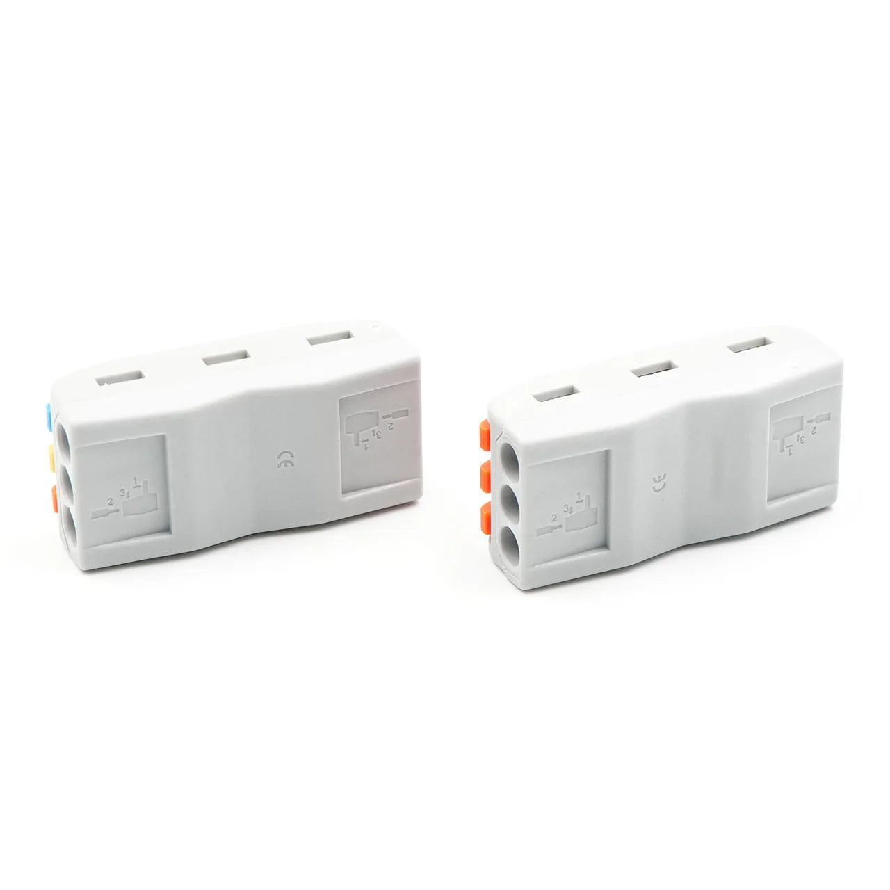 Compact QPCT-2-3 Universal Wire Splitter 3P Terminal Block  Push-In Conductor Compact Wiring Cable Power