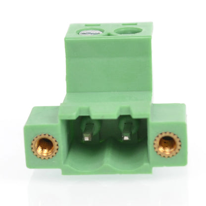 QPS-508S-2P 5.08mm Pitch 2 Pin Male and Female Wire Connector Screw Plug-in PCB Terminal Block with Flange