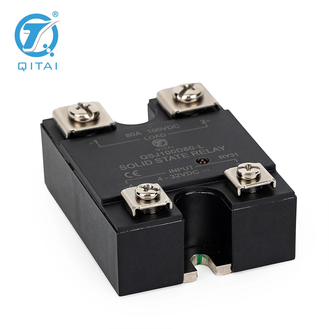 QSJ100D80-L 80A 100VDC SSR Single Phase Solid State Relay DC Control 4-32VDC