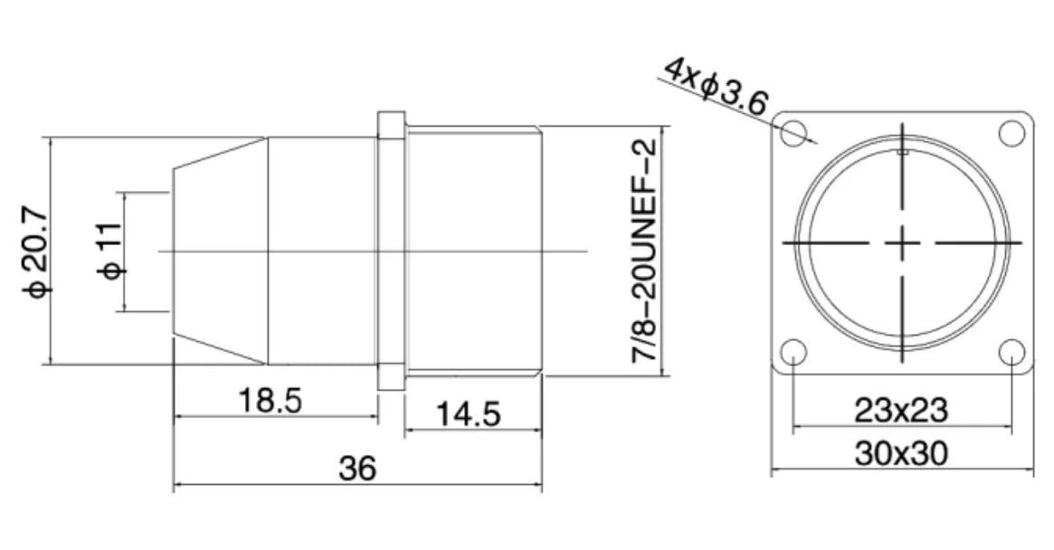 Z21-6H Industrial Waterproof Aviation Adapter Socket 8P Multi-application Electrical Connector Power Male/Female Connector