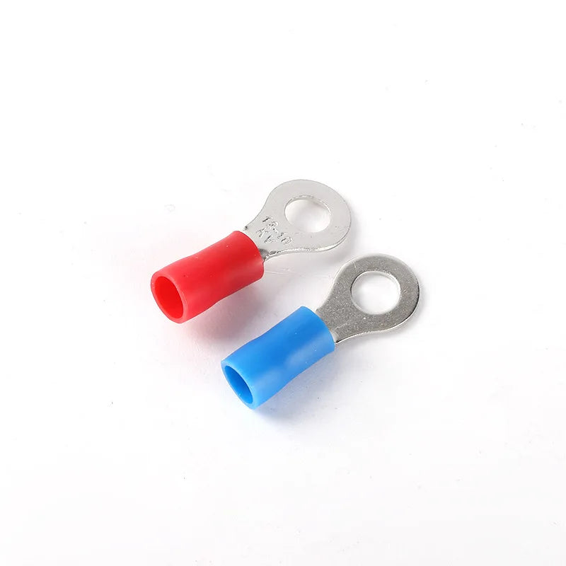 RV1.25-3 Insulated Copper Ring Terminal Electrical Wire Crimp Connector for Cable Harness for Industrial Automation