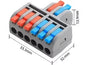 QDF Mini Fast Universal Wire Splitter Connector Quick Wire Connectors SPL-63 Compact Wiring Cable Push-in Quick Terminal Blocks