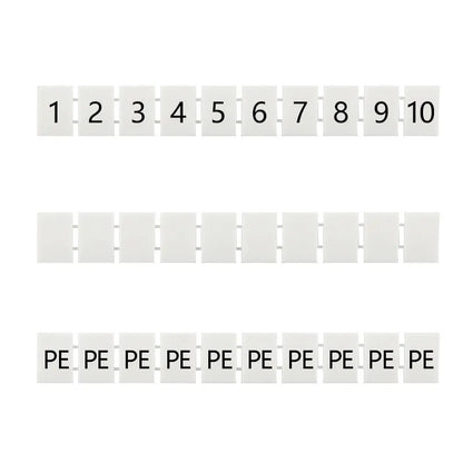 ZB 5 Zack Marker Strip White Labeled Printed Number Horizontally for Terminal Block Width: 5.2 mm Accessories ZB Label Strip