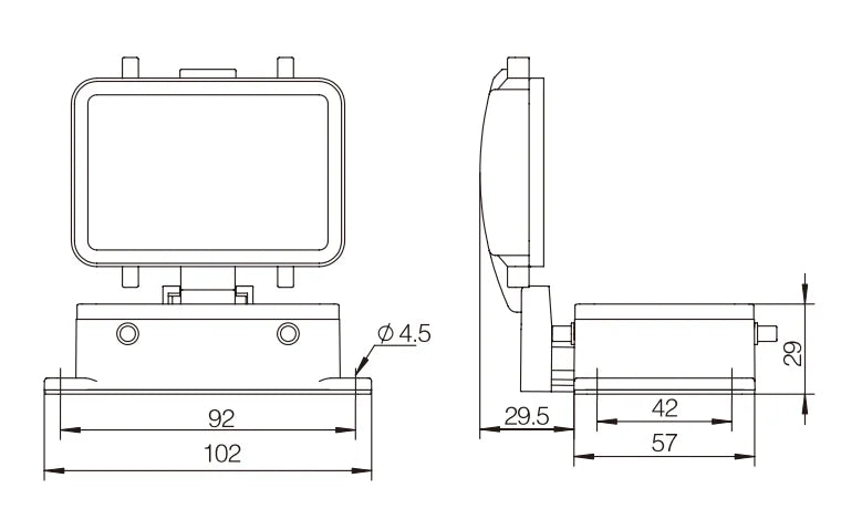 H32A-ST-4B-CV Compact Series Top Entry Aluminum Housing IP65 Rated Copper Contact Heavy Duty Connector with Crimp Terminal