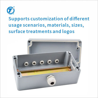 DA161 140X220X80mm Electronic Waterproof Custom Dia Cast Explosion-proof  Electrical Aluminium Enclosure Case Junction Box