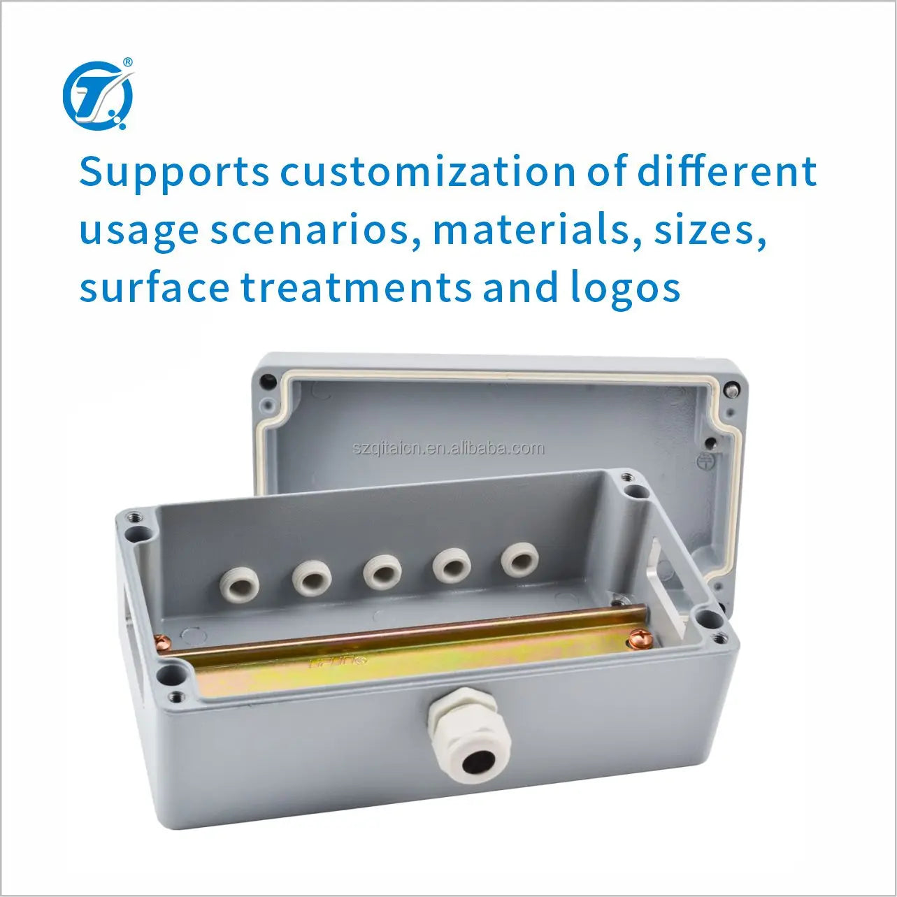 Electronic Waterproof IP66 Sealed Diecast Aluminium Metal Junction Box Enclosure Case