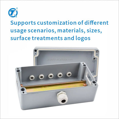 Electronic Waterproof IP66 Sealed Diecast Aluminium Metal Junction Box Enclosure Case