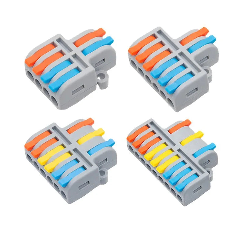 QDF Mini Fast Universal Wire Splitter Connector Quick Wire Connectors SPL-63 Compact Wiring Cable Push-in Quick Terminal Blocks
