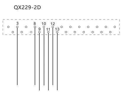 QX229-2D Servo Motor Cable for SV Series PLC Cable 50P/MDR  Safe Electrical Wire Extension Cable