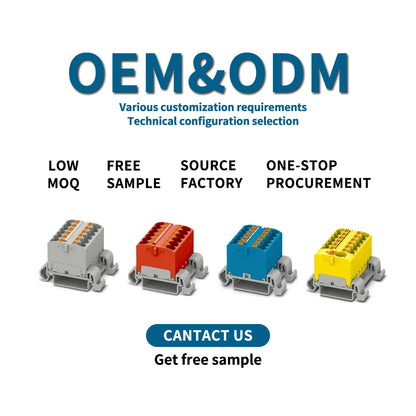 QPTFX 6/6*2.5-D Straight Plug 6 Bit Distribution Block for Automotive 2.5 Mm² Wire Diameter Horizontal Installation Automation